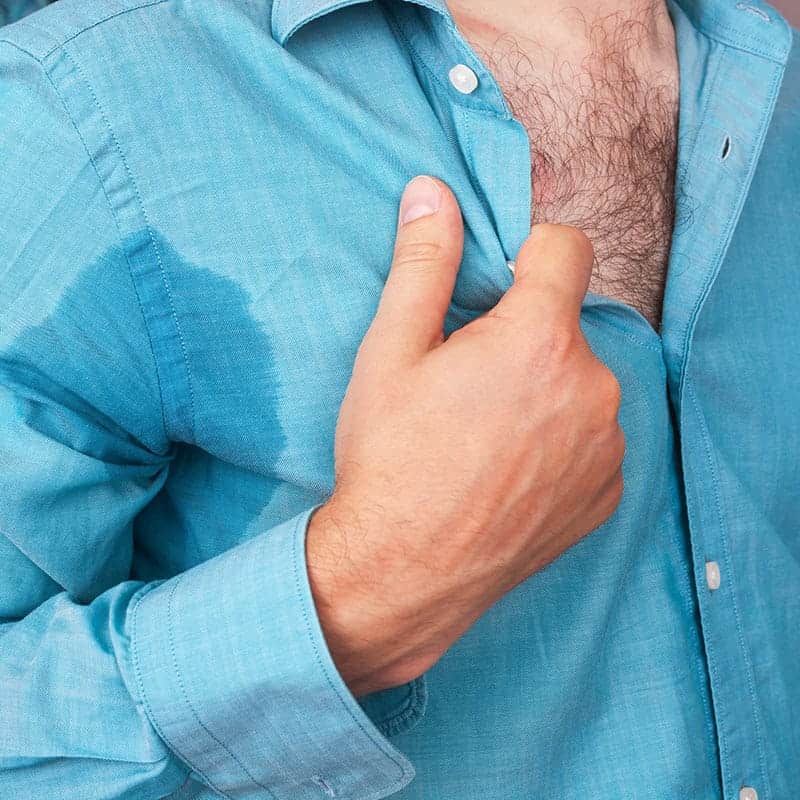 over active sweat glands