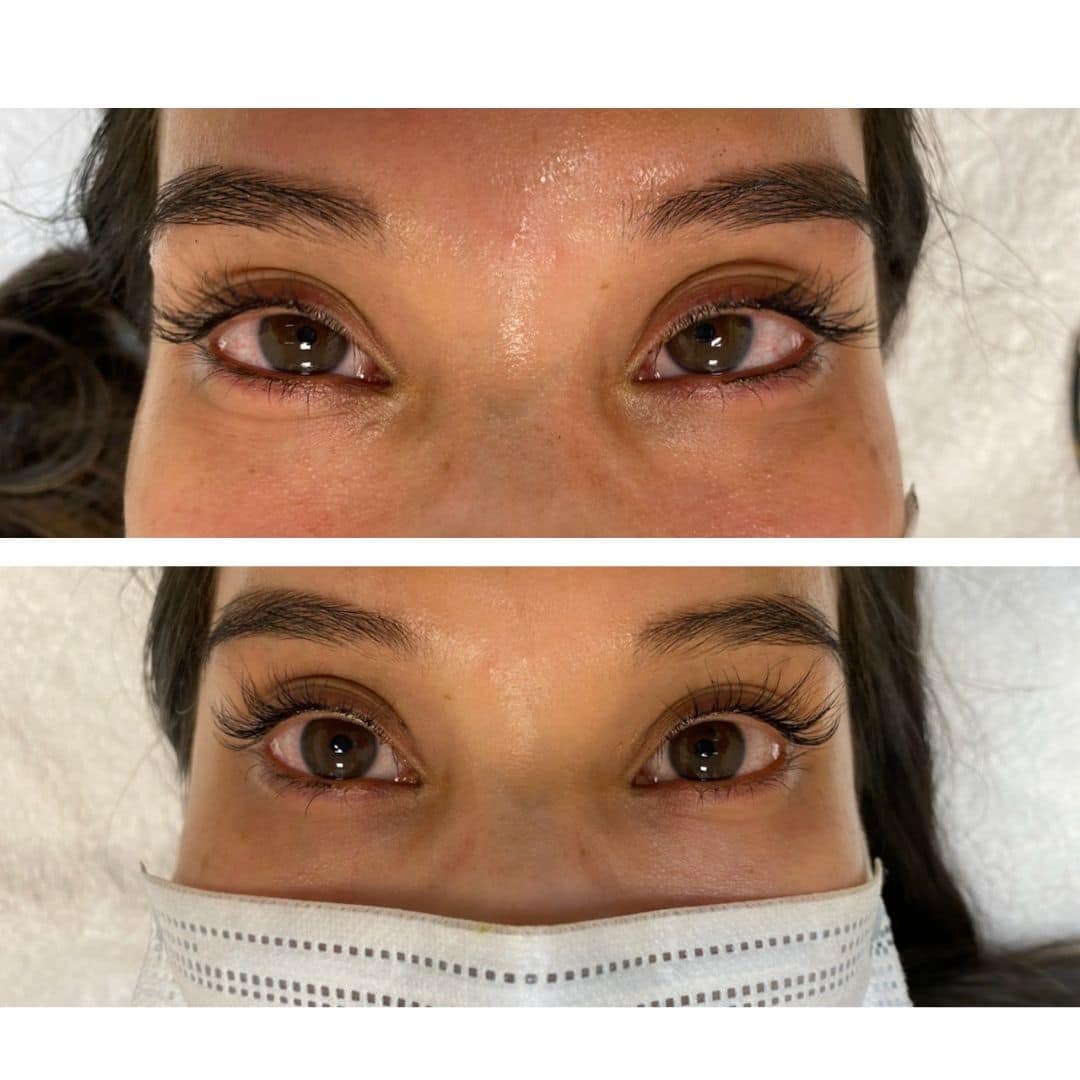 Before and After Eyes-Lash Lift Tint