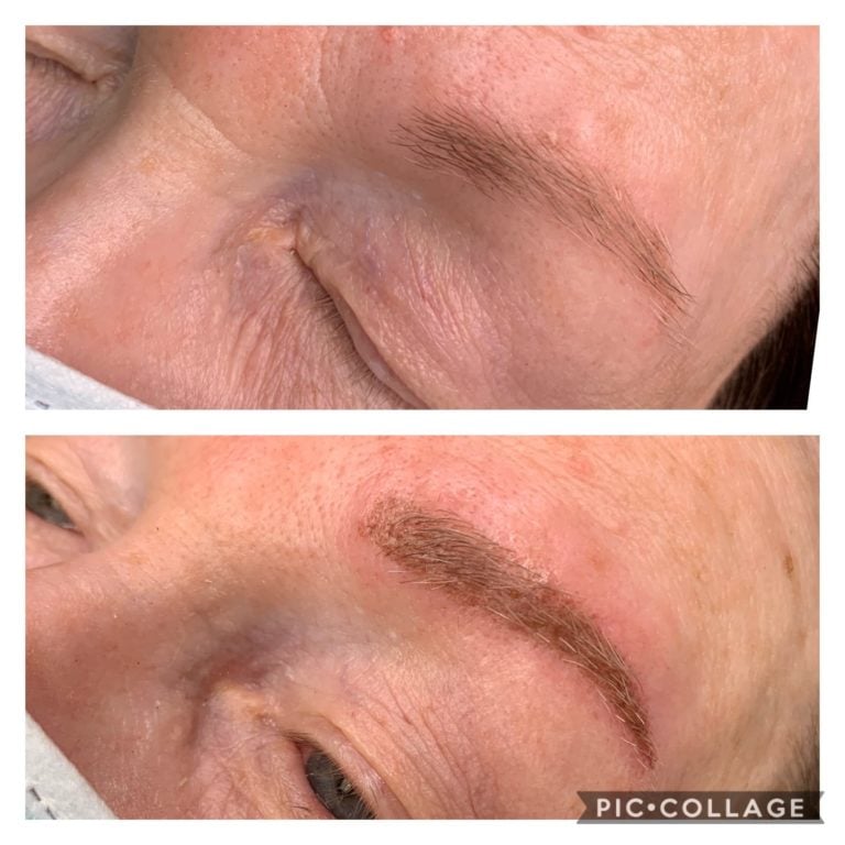 Microblading before and after