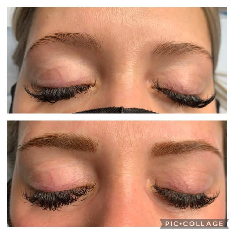 Microblading before and after