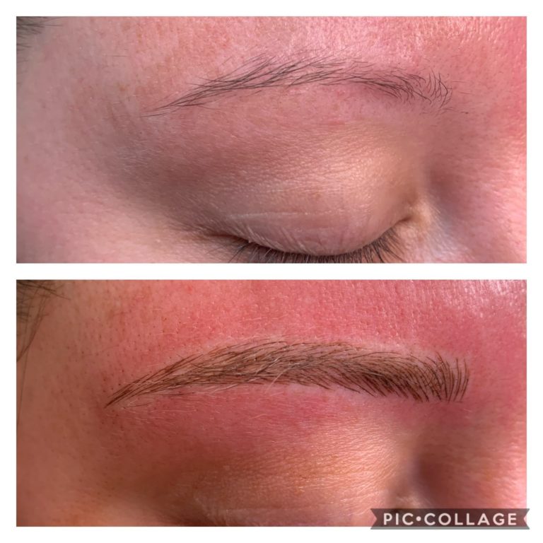 Microblading before and after