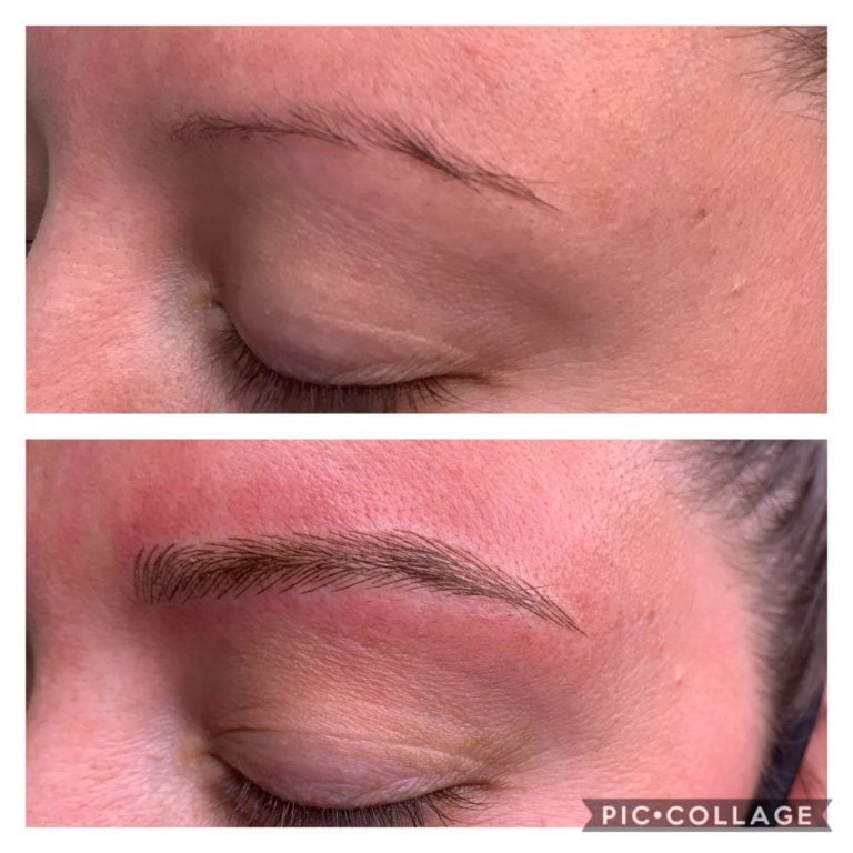 Microblading before and after