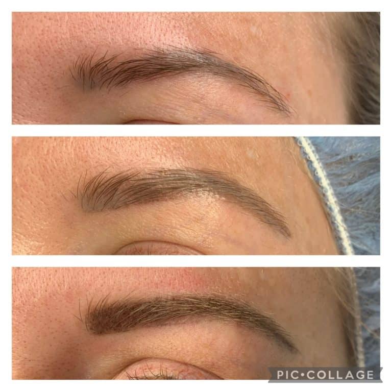 Microblading before and after