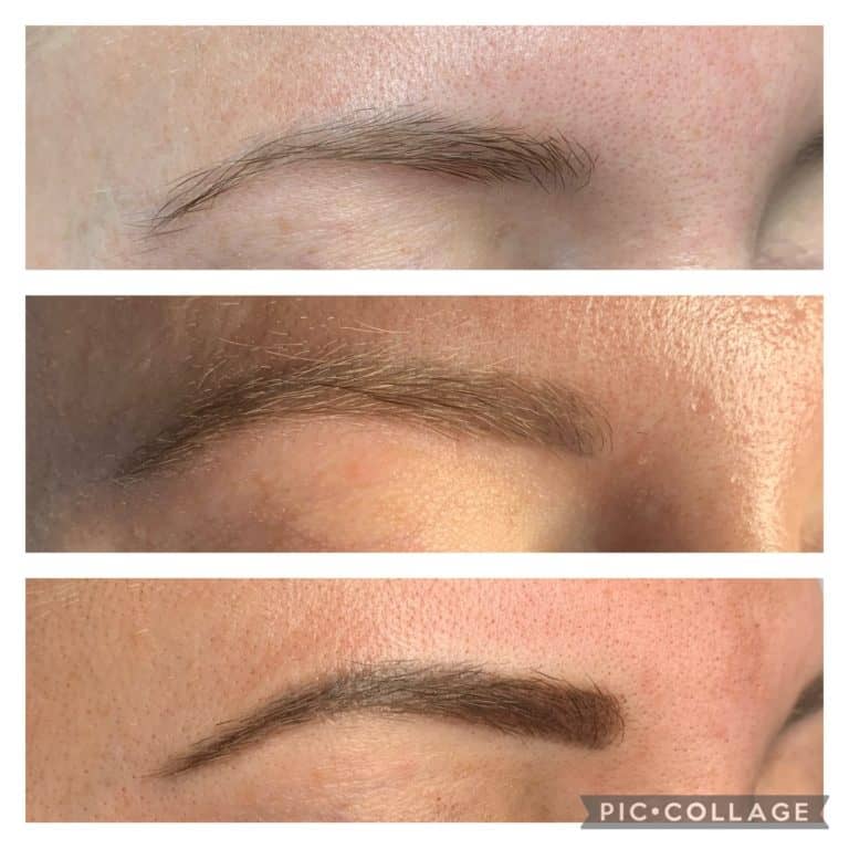 Microblading before and after