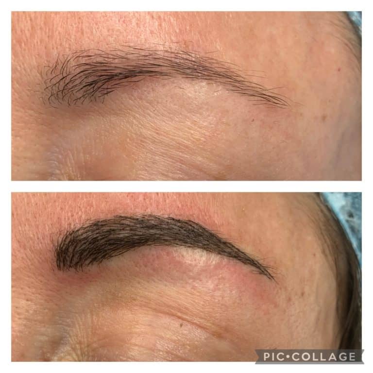 Microblading before and after