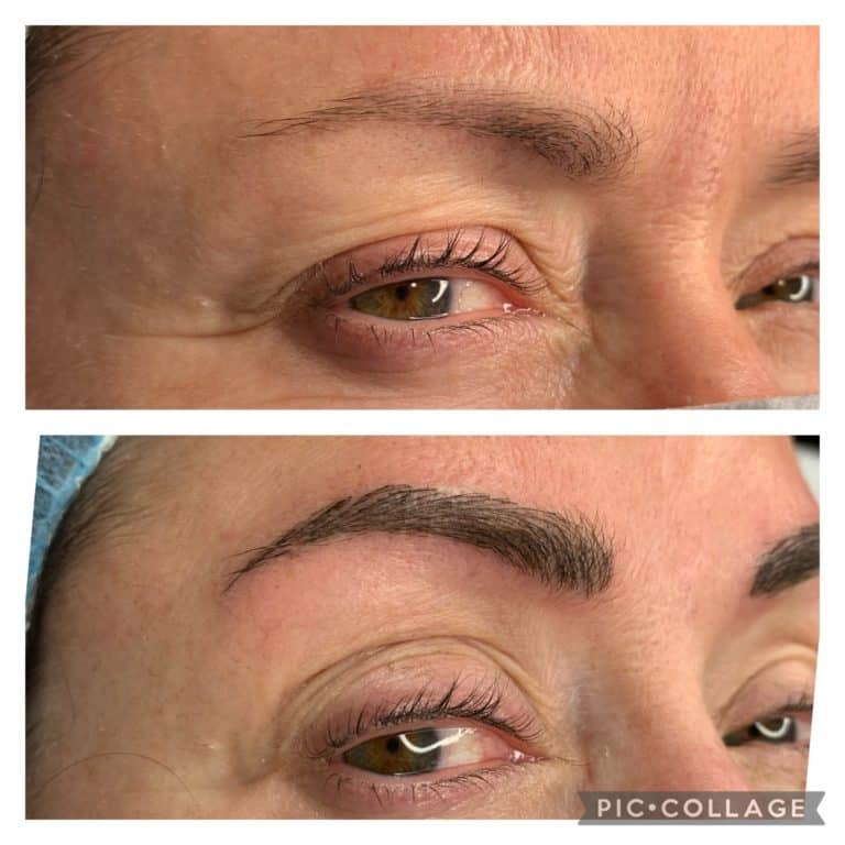Microblading before and after