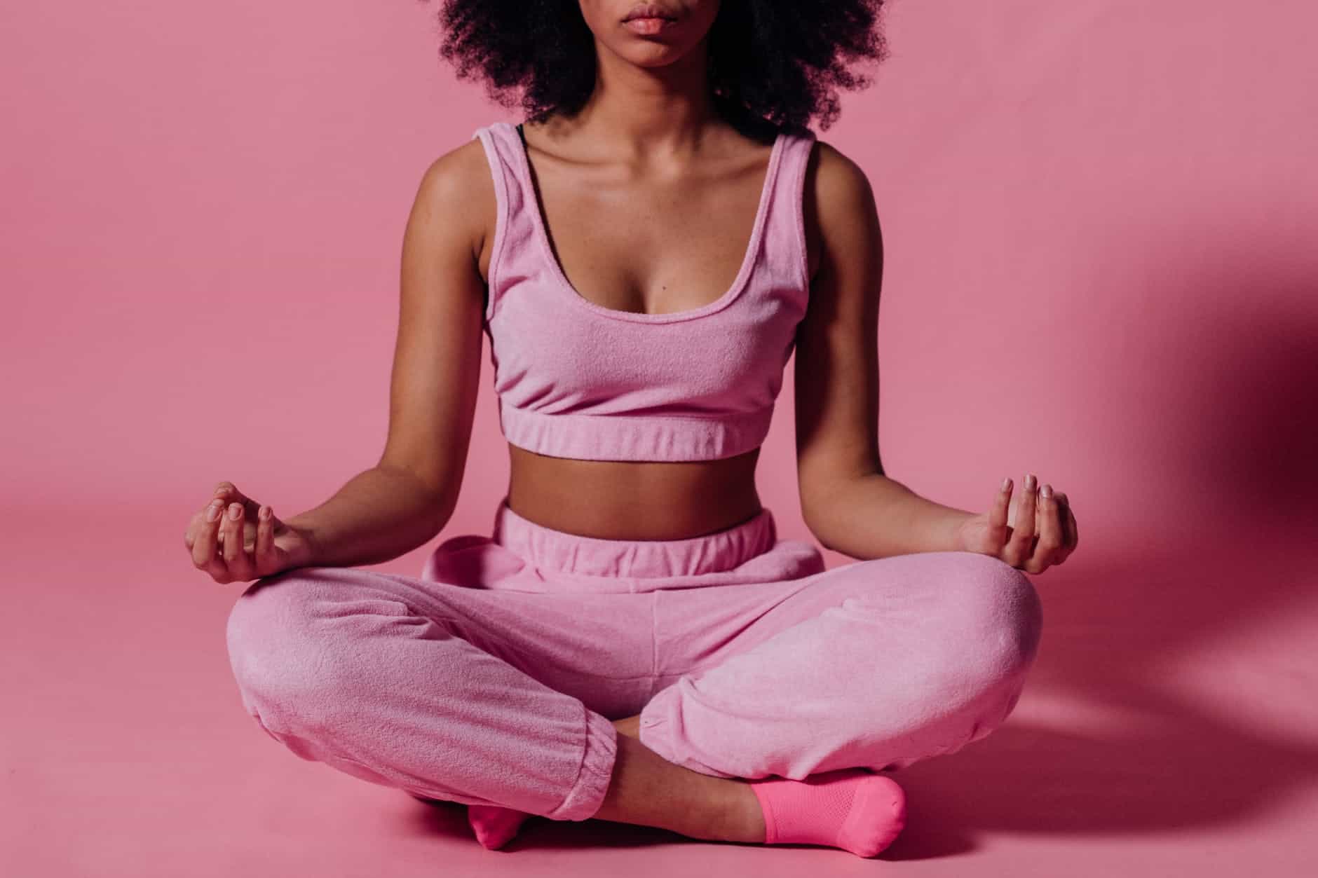 model meditating