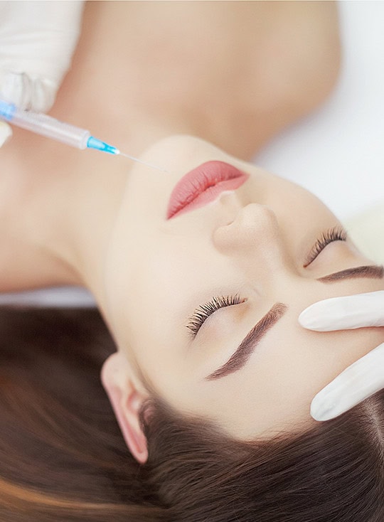 model getting jaw filler