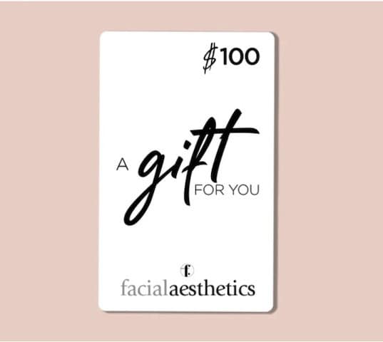 Facial Aesthetics gift certificate