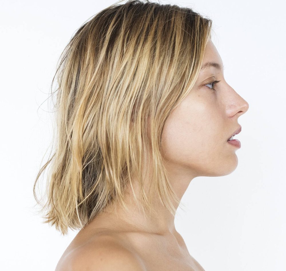 Side portrait of woman